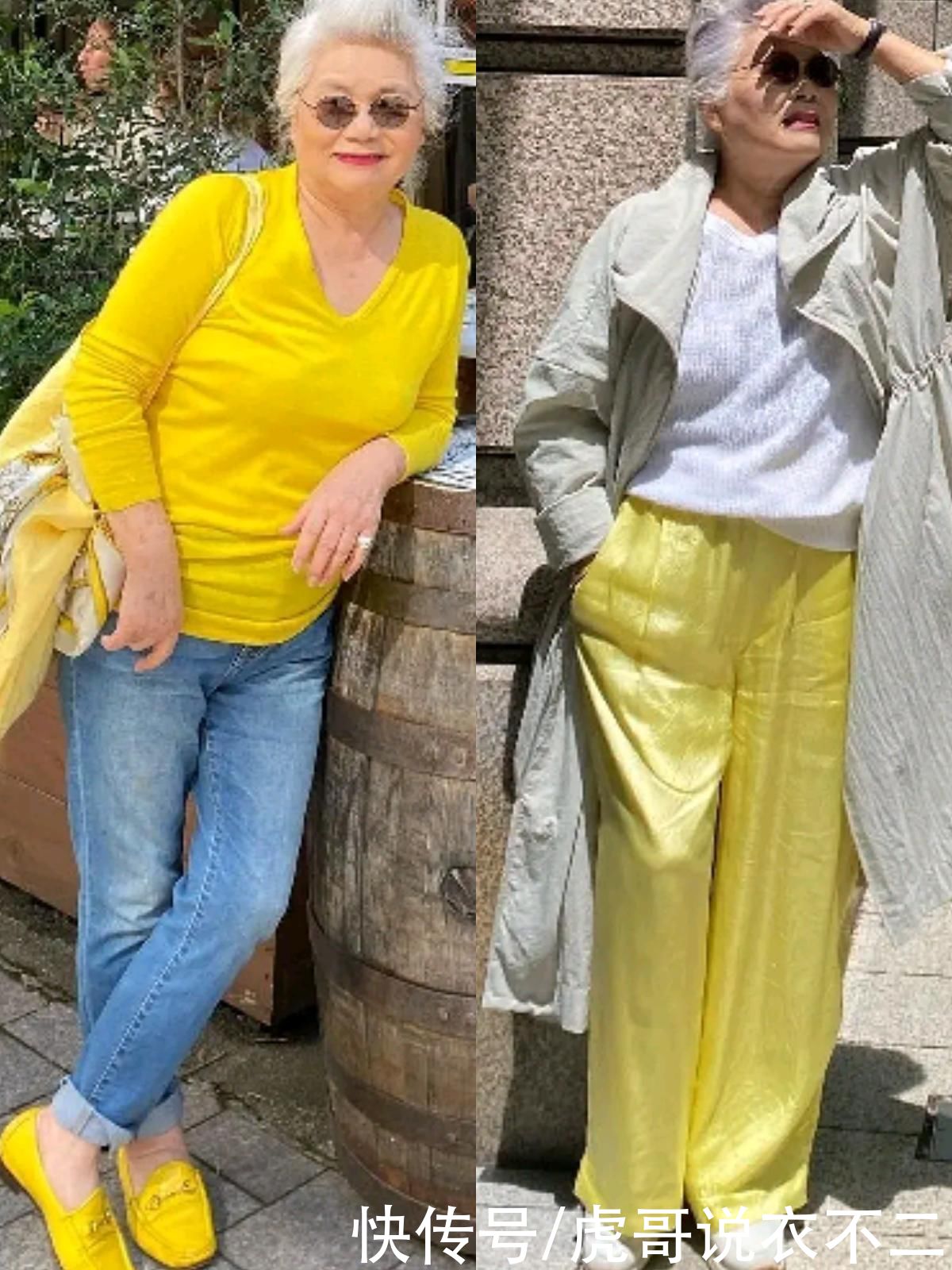 时髦感|时髦与身材无关，不信看日本83岁胖奶奶的圈粉搭配，抢眼又显气质