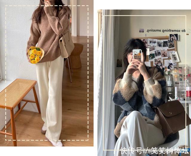 灯芯绒|今年冬天流行穿“豆腐裤”,气质又好看,还很显腿长