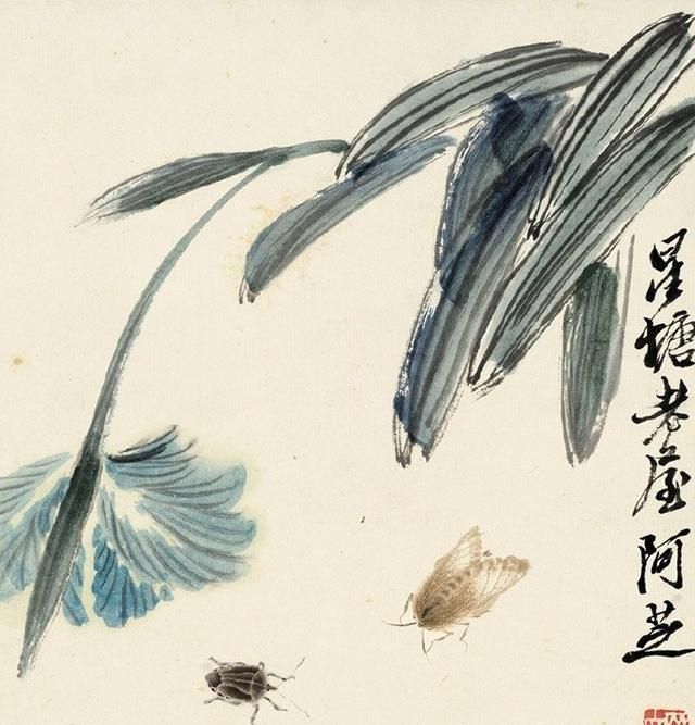小虫子@齐白石的《无声画册》,2只虫子价值5000万,创造了大自然的律动