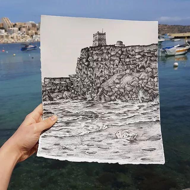 艺术学院|一幅画用掉上百支笔,看到最后成果这么震撼,也就不觉得心疼了