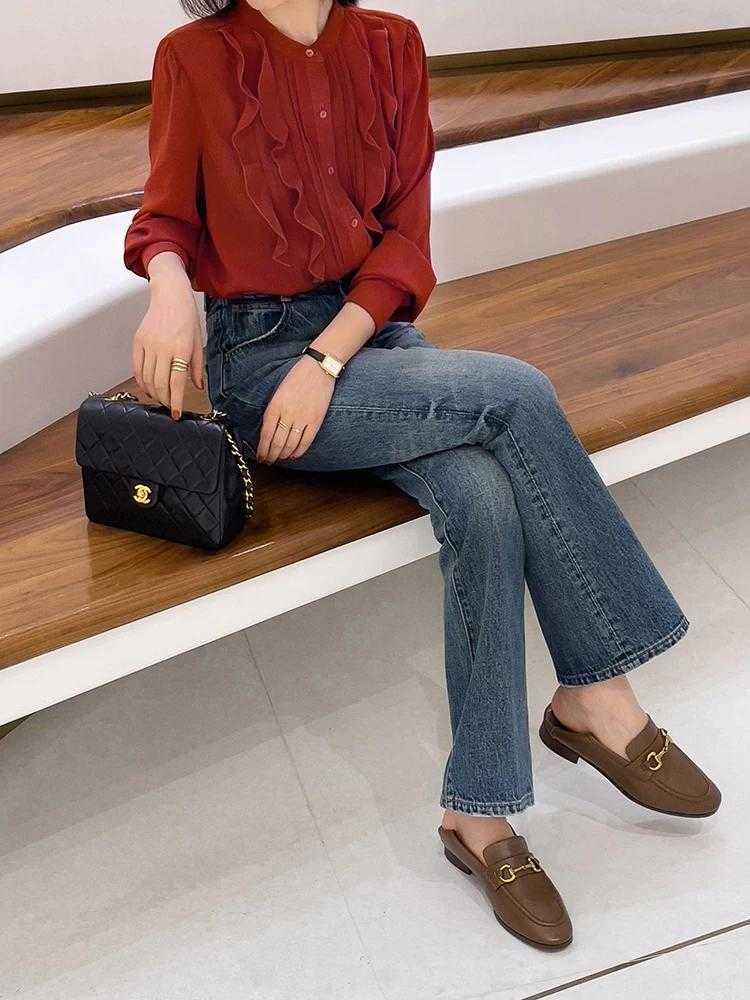 直筒裤|35+女性穿衣不要慌,学会这3套搭配,再也不怕没有苗条身形了