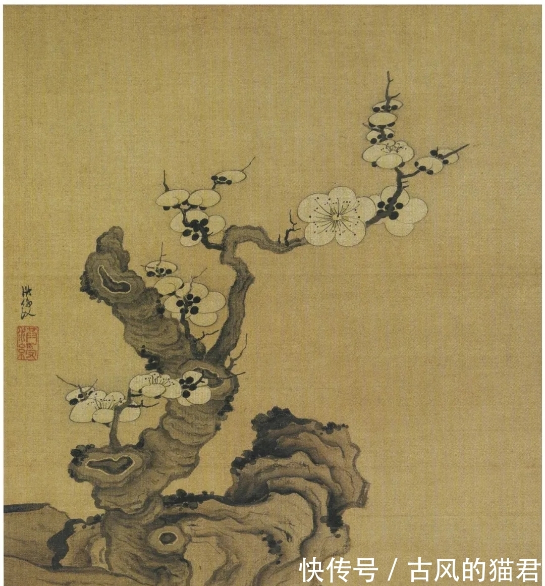 花鸟&陈洪绶的山水画、花鸟画也是当家绝活,与人物画比较,毫无逊色!