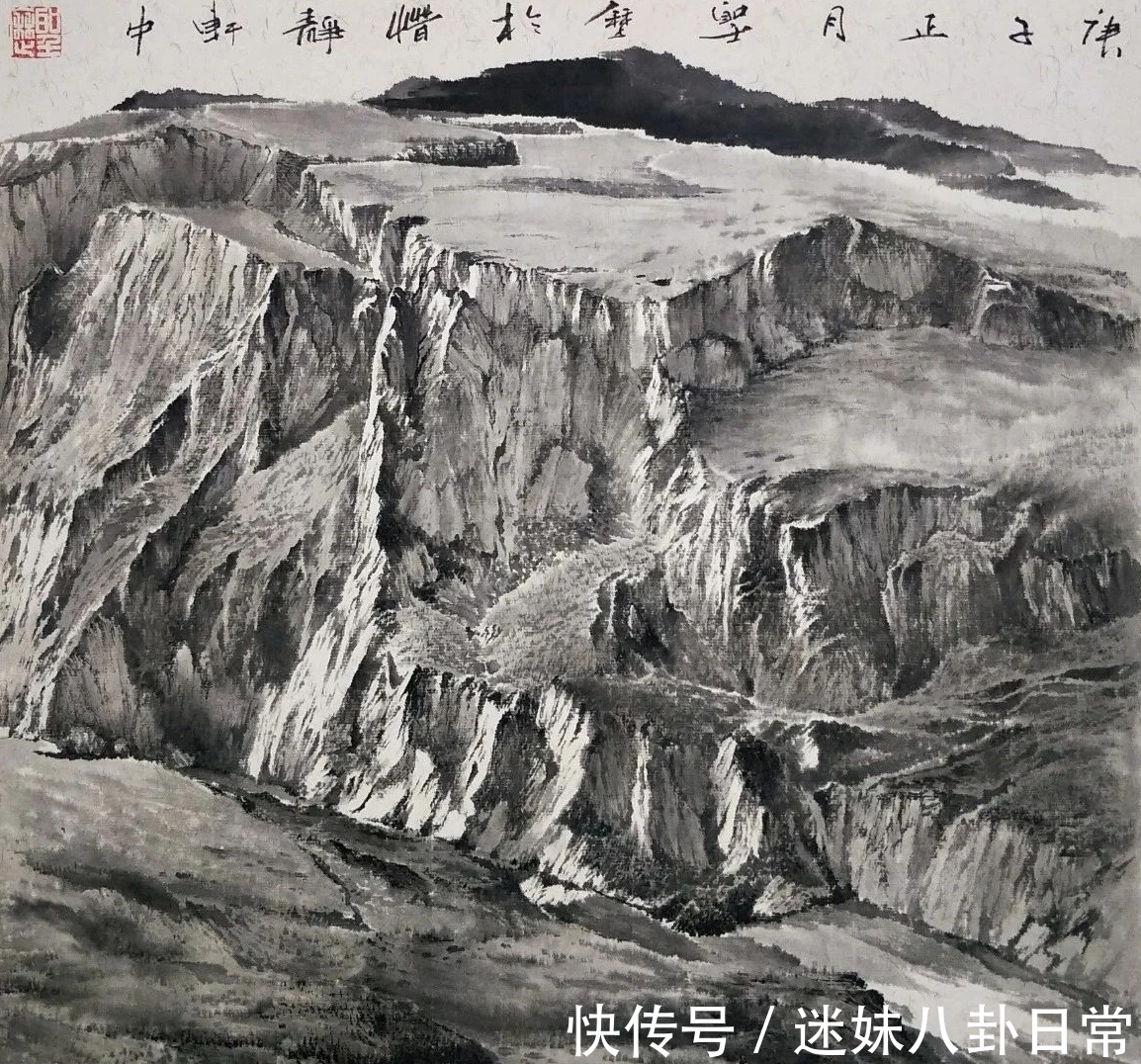 山水画&一位青年画家的山水画很写实,有韵有境,不输西方风景画!