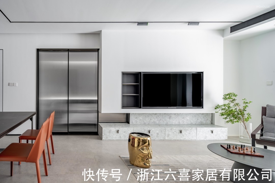 旷而不乏,无极之境为至美!|124平现代简约三室老房改造| 门厅