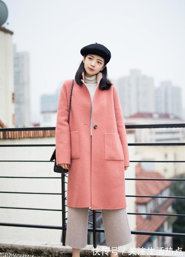 阔腿裤 大衣下面少穿裙子,现流行大衣+长裤,知性有气质,三木都爱了!