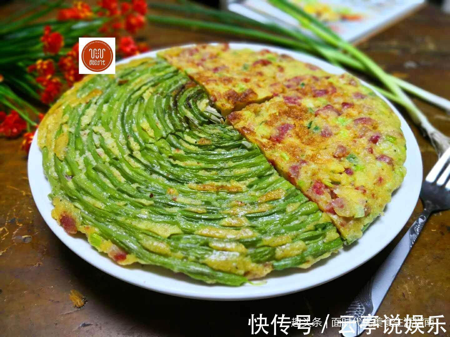 豇豆|1把豆角，4个鸡蛋，筷子一搅，几分钟解决全家人早餐，柔软劲道