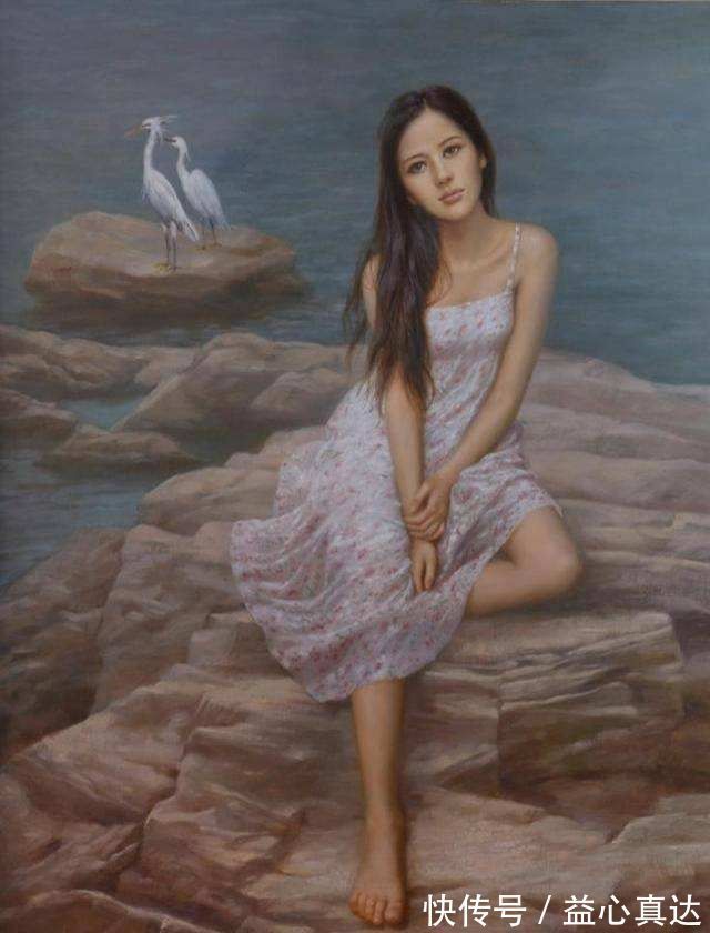 广安职业技术学院@艺术学院教授人体油画中的性感少女,细腻逼真,纤毫毕现