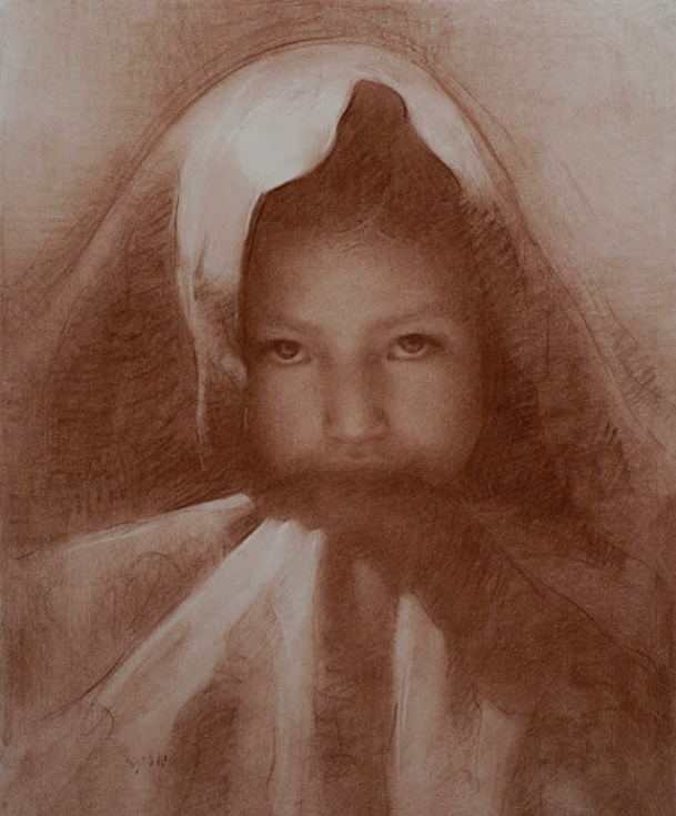 油画作品|好久没见过这么准的造型了,她的用色也超扎实!