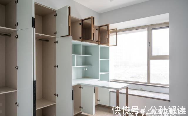 书桌|后悔没有早知道，衣帽间和书房做二合一设计，家里再小也能装！