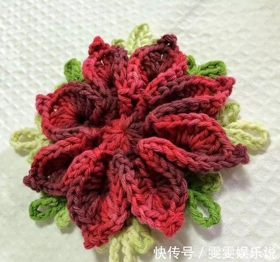 diy！见过这些钩花，你就知道立体钩花有多美！会钩花的织女太了不起