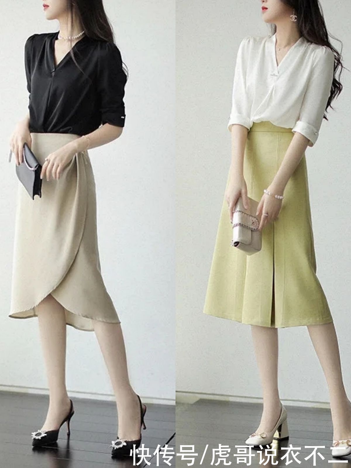 选长|打工人都爱的职场裙装穿搭，夏季记住这4个细节，简约优雅又气质