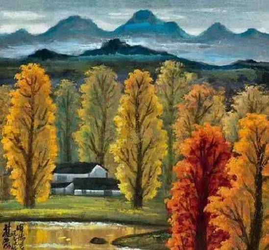 画幅$这两位大师笔下的秋色,梦幻迷离,思念无限