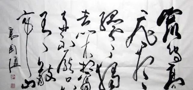 书法家|唐国强书法4个字,估价3000元,感觉是写字并非艺术