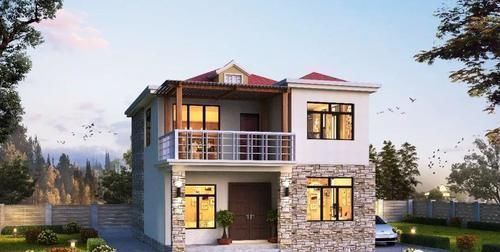 进深|两套面宽8米的农村二层别墅,一套3室一厅,一套5室1厅,区别在哪