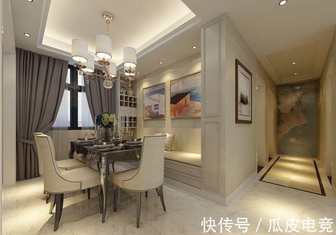 小户型|用餐桌代替沙发,解决小户型的空间局限,实用又方便