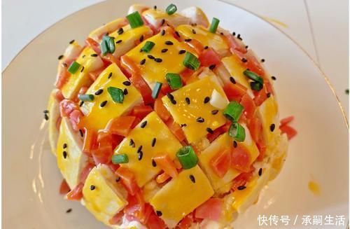 芝士|剩馒头秒变蛋糕，不用打发，又香又软，20分钟解决全家人的早餐