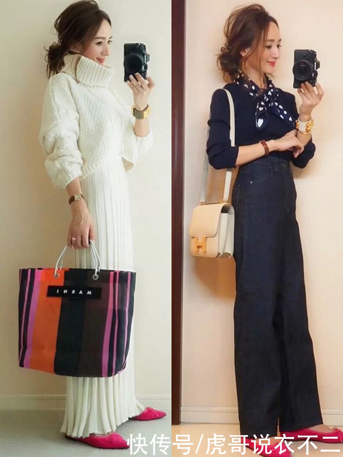 难怪日本人气主妇爱穿彩色系鞋子，这么搭优雅又时尚，太显年轻了