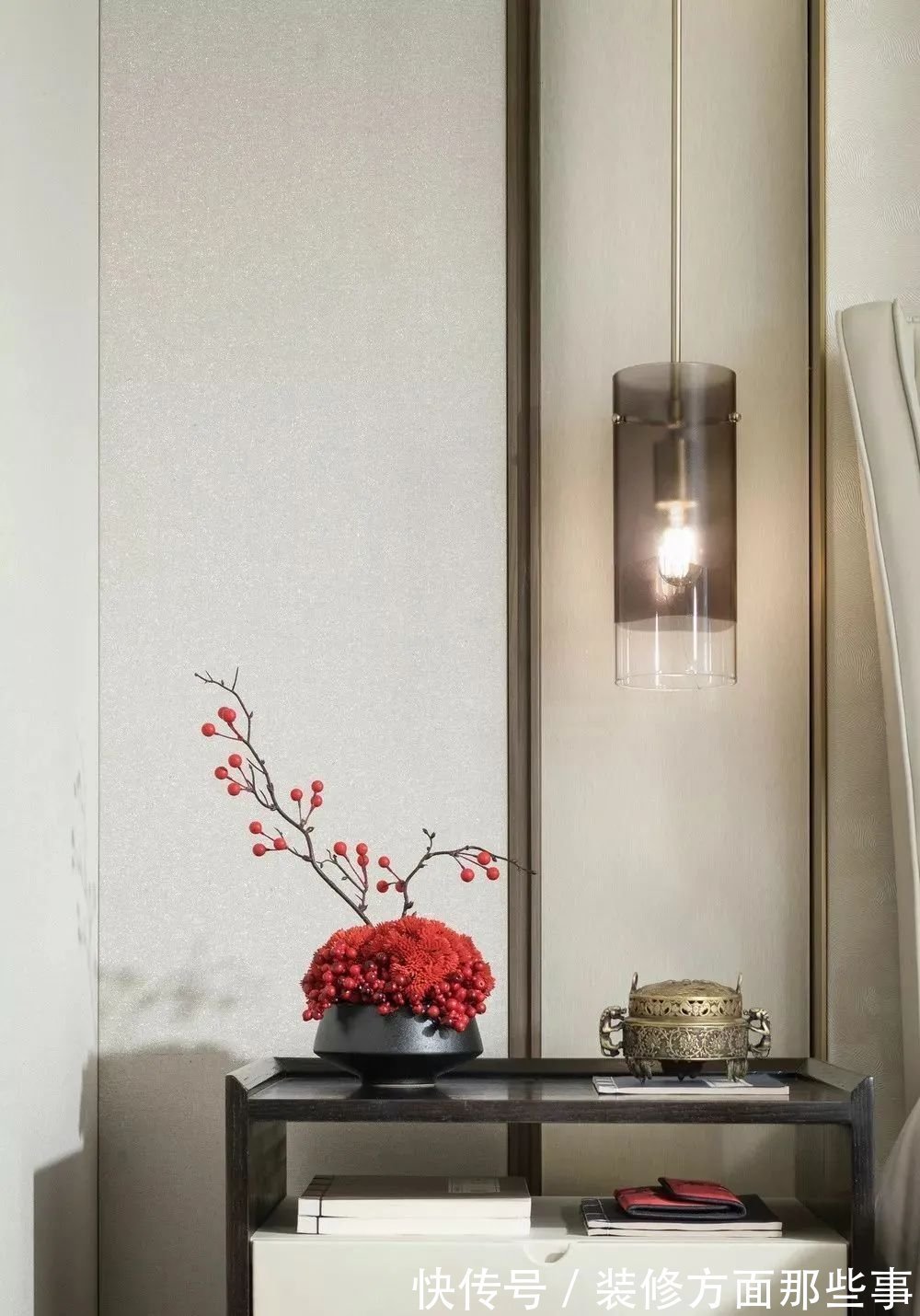 美学|150平新中式装修设计，一进玄关就被迷住了，清雅客餐厅，更是惊艳！