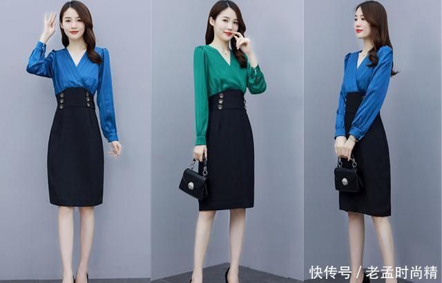 美极了|秋季拼接连衣裙穿搭,看看下面这几款,好看又显瘦,让你美极了!