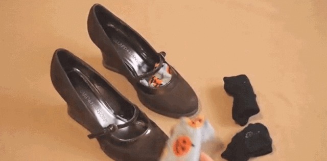 污渍 新买的鞋子不合脚怎么办鞋子太小,一个塑料袋,就能变合脚