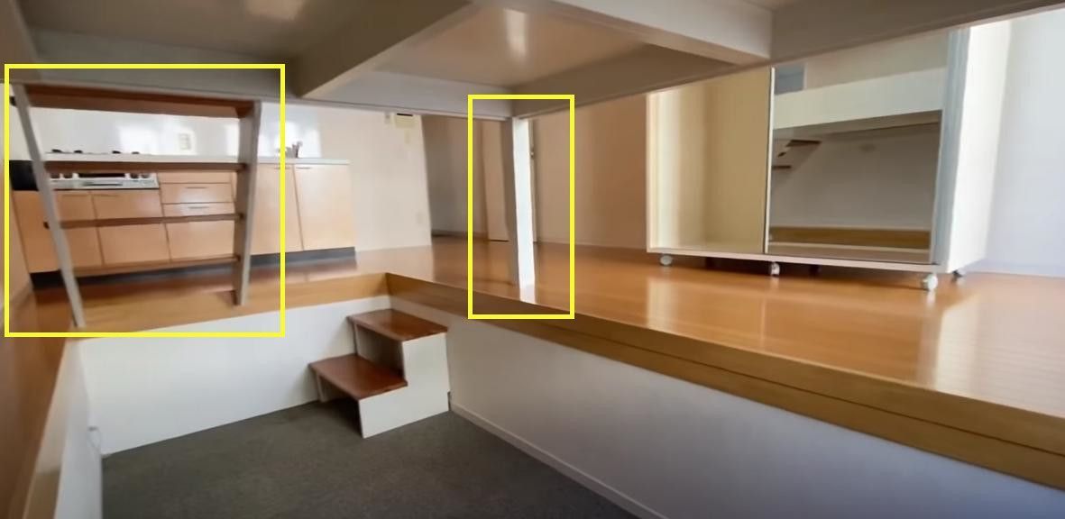 卧室|日本装修确实有一套,地面抬高60cm卧室下沉,客厅架在半空中!