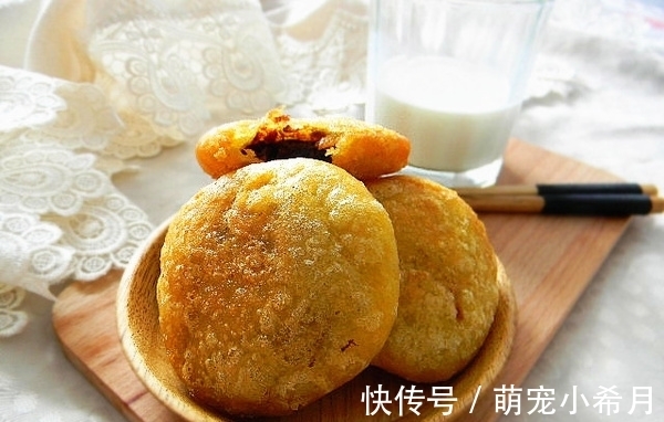 面团|家里有糯米粉的朋友一定要试试这样做，香酥软糯，非常好吃。