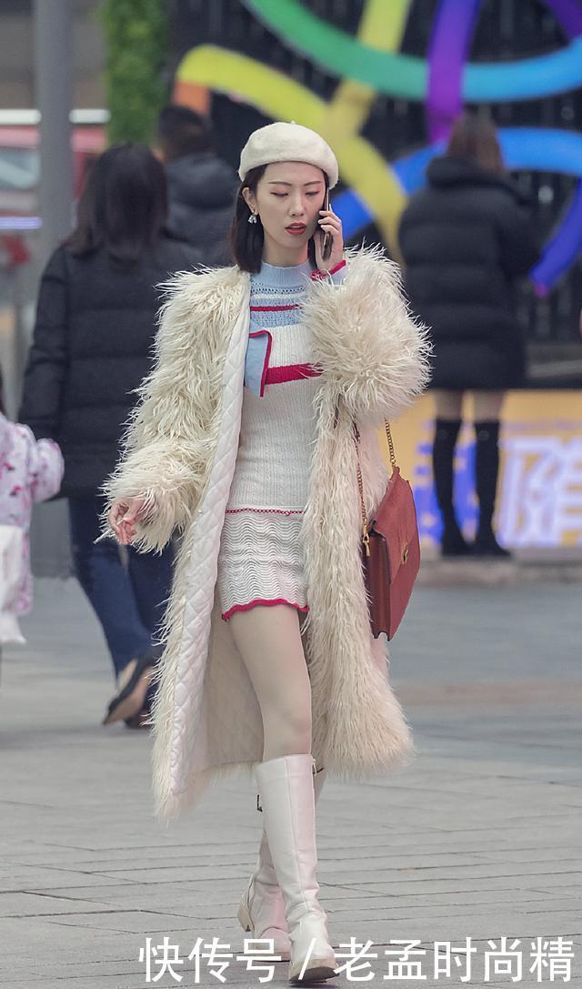 美女|冬天, 美女选择雍容华贵的皮草, 为冬装搭配增加保暖、增加时尚