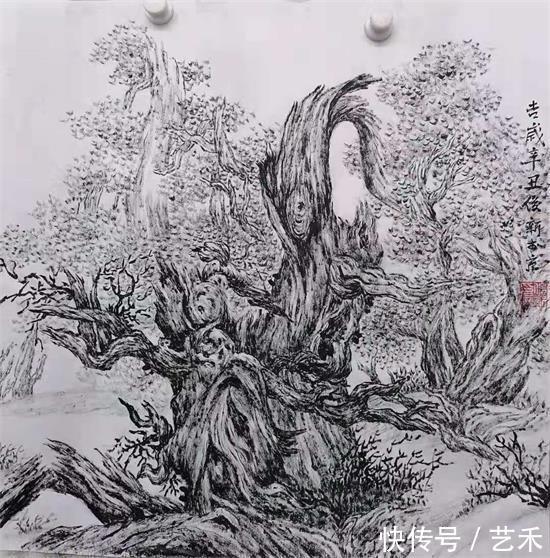 经验师|焦墨山水、胡杨女画家——张俊新