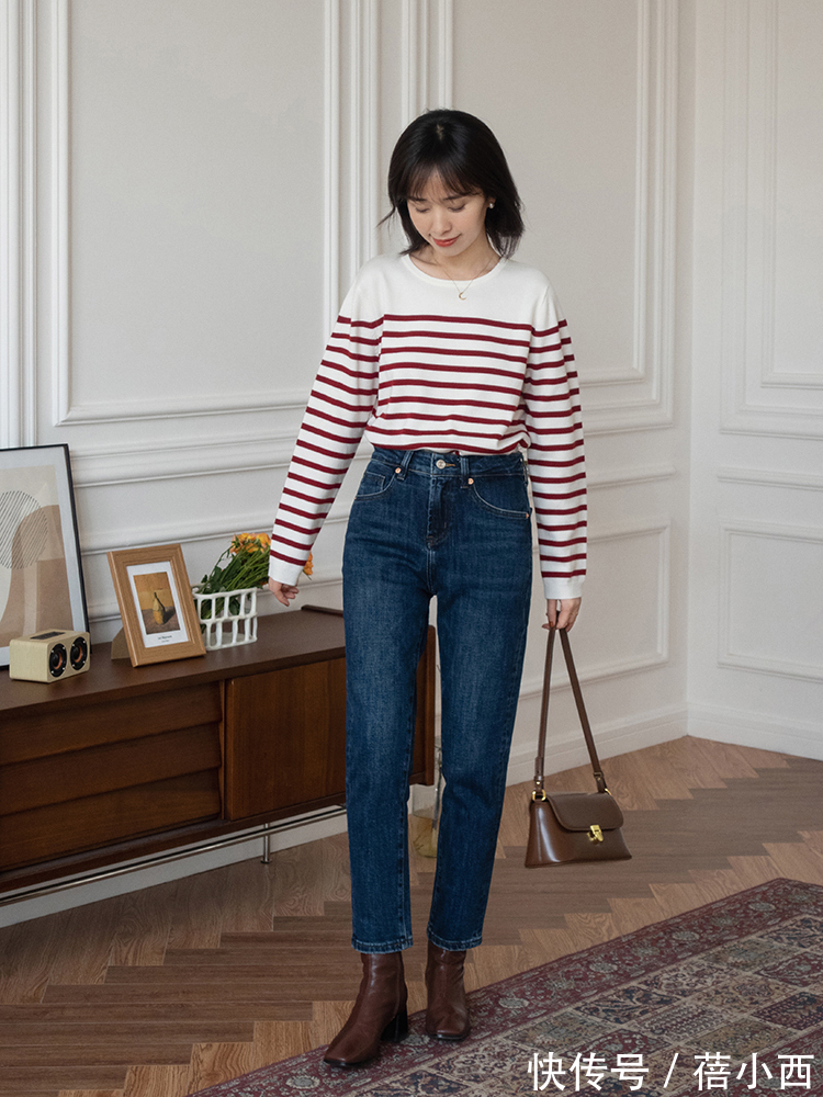 衬衫 今年还是穿“牛仔裤”最洋气,这样搭配衬衫、针织衫、毛衣,好美