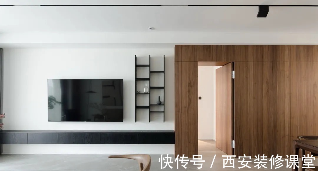 收纳|170㎡极简新中式,三口之家