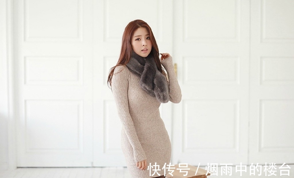 黑丝 气质黑丝美女,典雅高贵的针织连衣裙穿搭,让你变成优雅女神