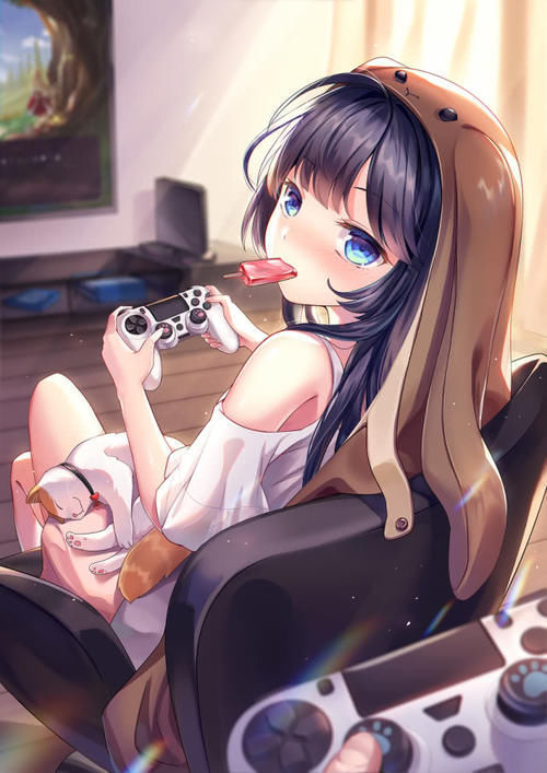 諸君們|動漫壁紙：線上游戲的老婆真的是妹子，這樣的二次元萌妹你喜歡嗎？