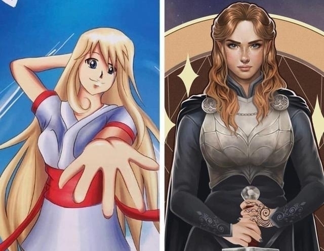 莫欺少年穷#画师发起“十年重绘”,10年前是平平无奇简笔画,10年后惊艳众人