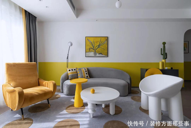 三居室|98平现代三居室打破常规设计,造型简约视觉不呆板