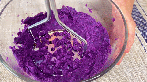 宝宝紫薯仙豆糕