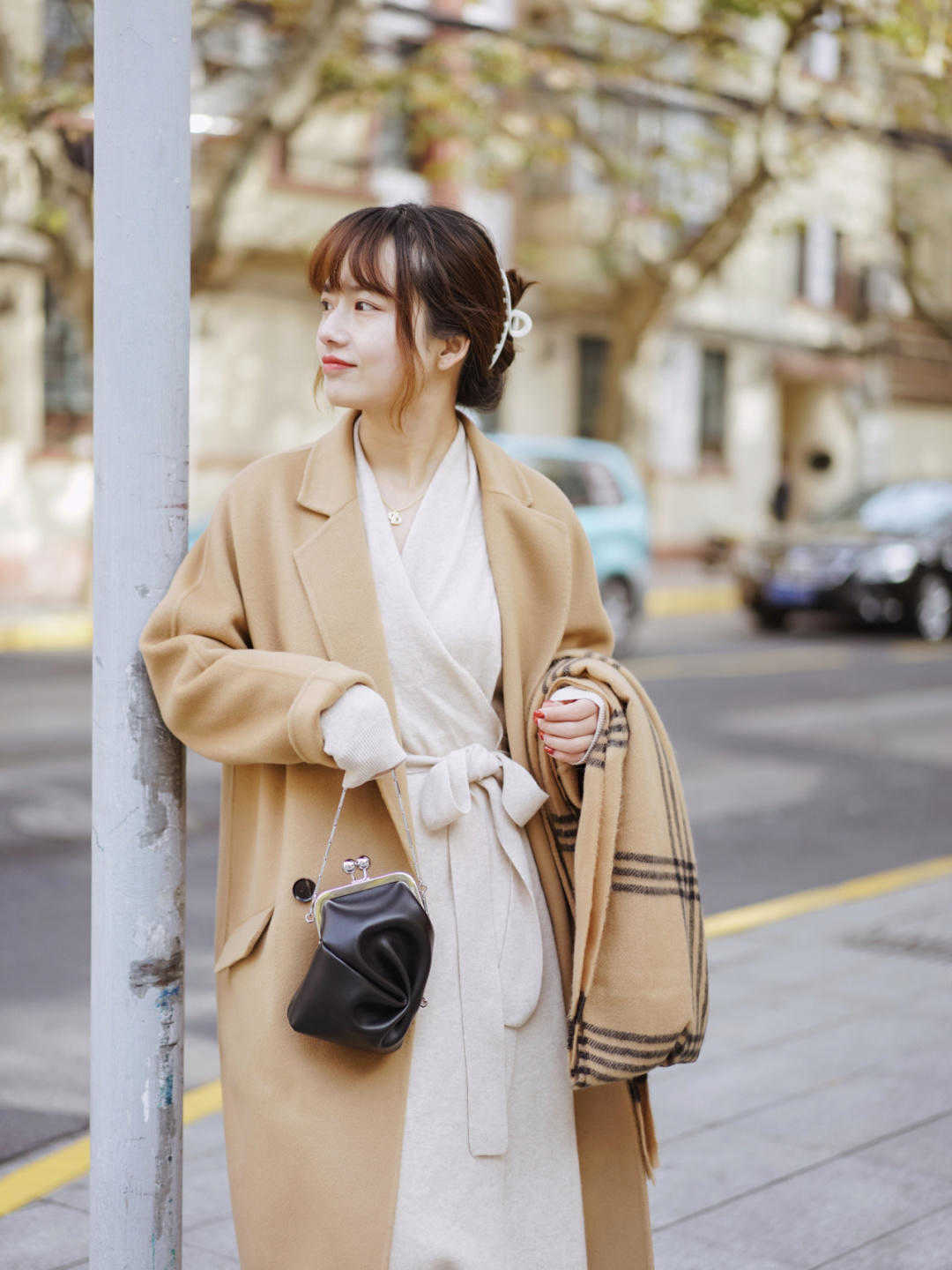 时尚博主|入冬以后火了的大衣,没想到大衣+裙子这样穿洋气,太温柔了