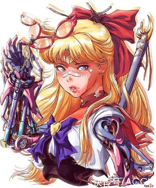 看起来|当美少女战士变成改造人,机械手臂很酷炫,小小兔太帅了