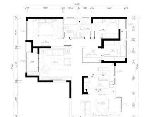 灰色调|143平简约四居室,水泥灰和原木风的家具打造的空间,让人羡慕