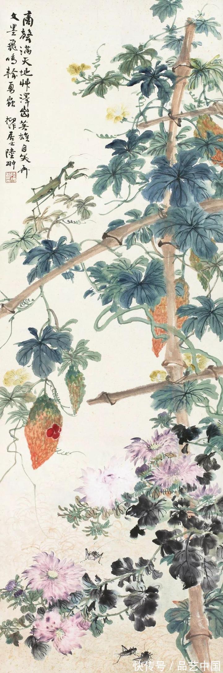 中国画&陆抑非：出色的大写意花鸟画家多半是书法家，大写意画是写出来的，不是画出来的