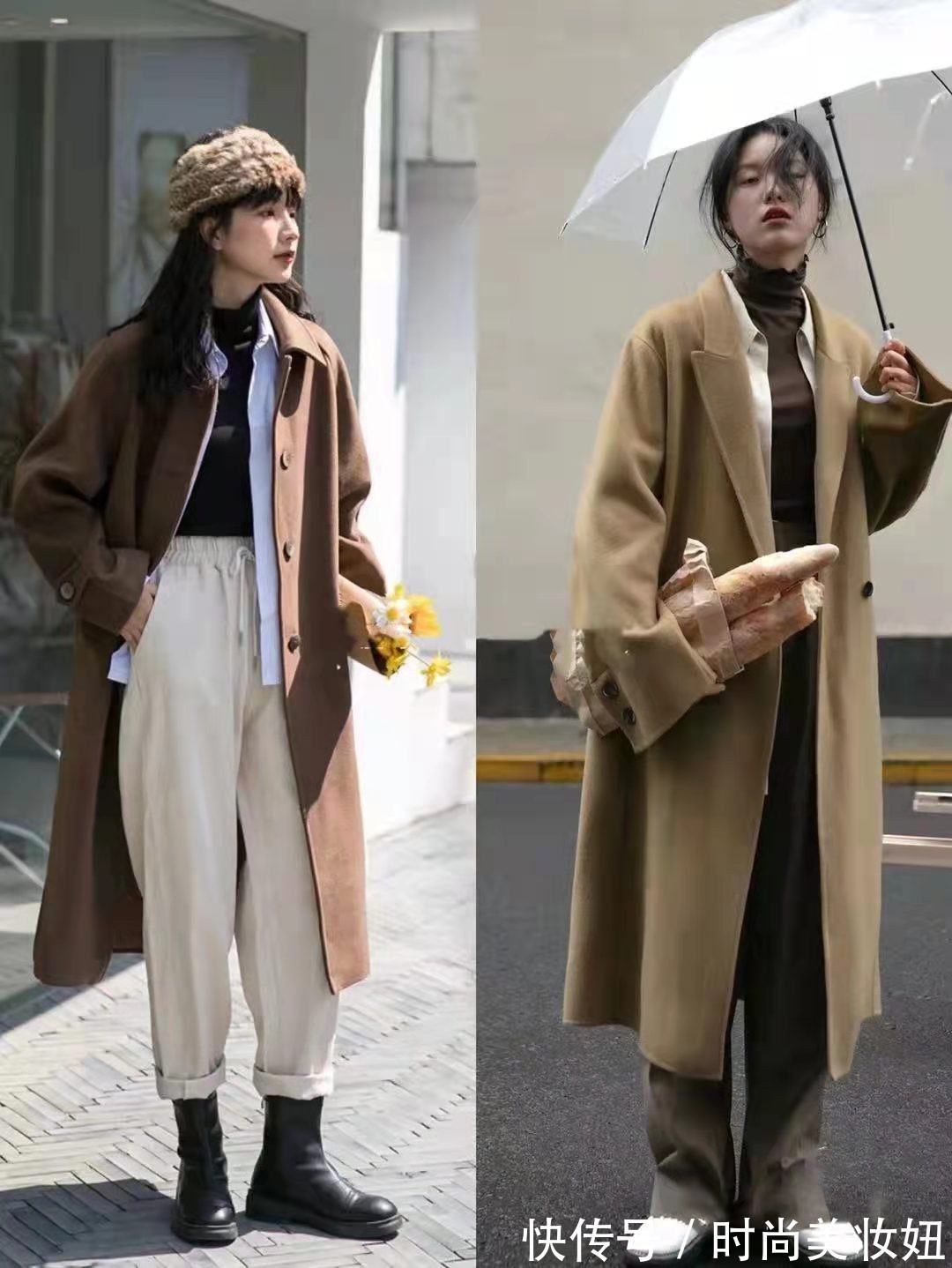大衣|“驼色大衣”如何穿出时髦范,全是基础单品搭配,不费劲又洋气