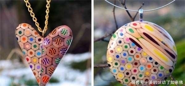 anna&看着这些彩色铅笔固定在车床上,下一秒打造出的东西让人不敢眨眼