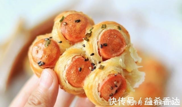 香酥|免揉面的早餐做法，一卷一切，烤熟就能吃，咸香酥脆，简单零失败