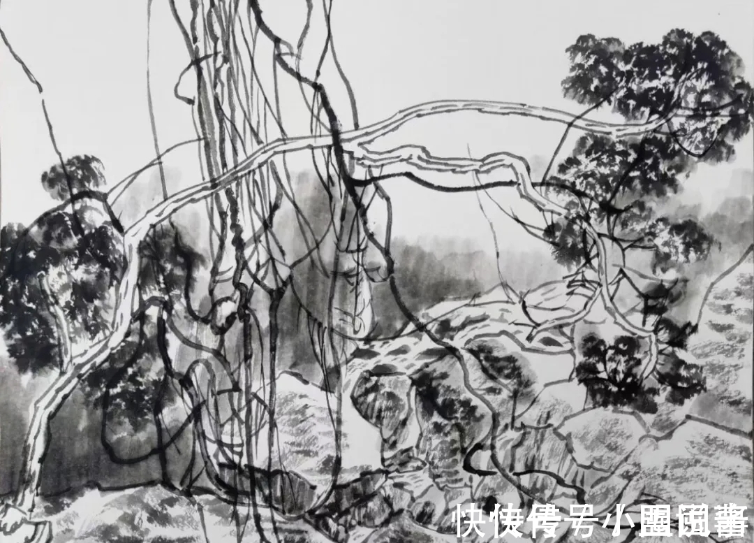 满维起@中国水墨画院|老骥伏枥,总有新意,满维起山水写生新作