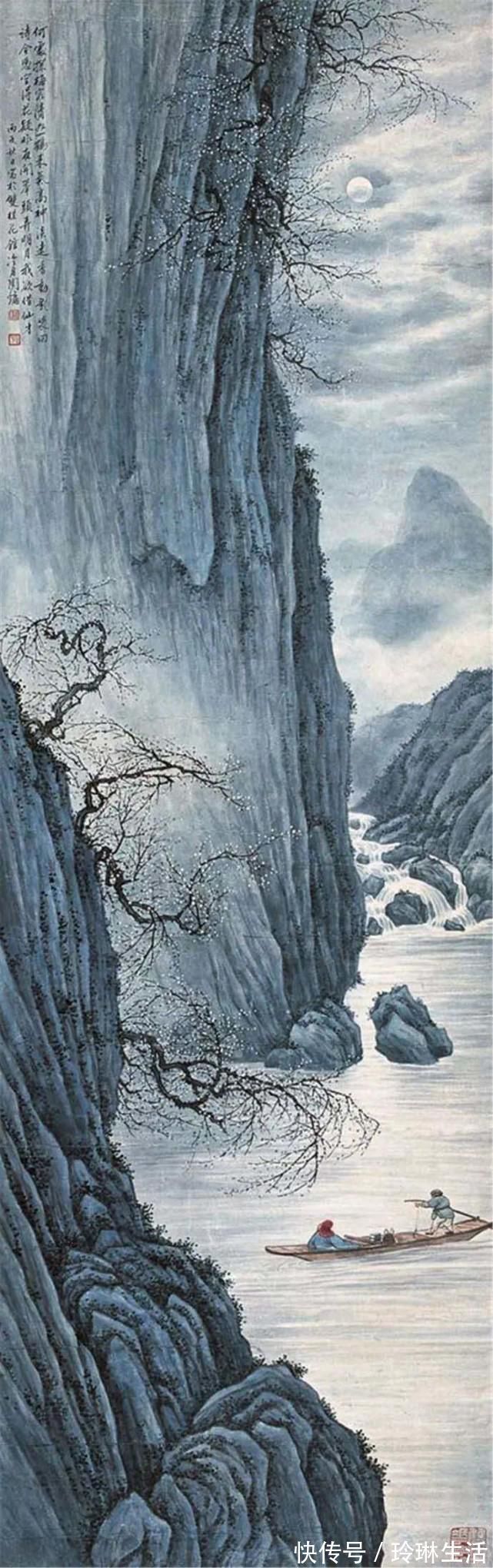 冷月&冷月如霜，清凉娴静——画家陶冷月山水及花鸟国画欣赏