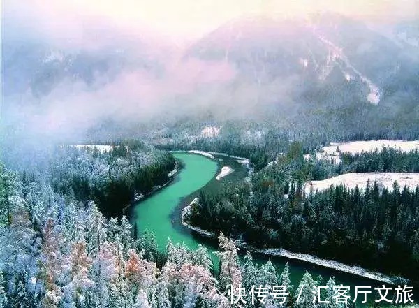 美景|冬天的喀纳斯，藏着北疆纯净而令人惊叹的绝世美景