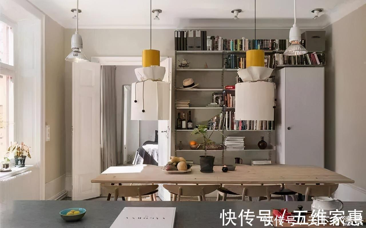 书房|57㎡装出2房2厅2卫?他俩将空间利用到极致,餐厅还兼书房,厉害