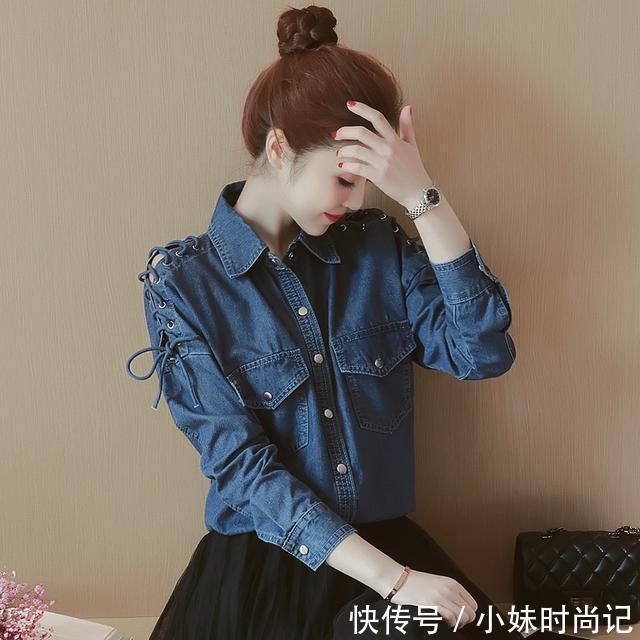 系带 清水出芙蓉,纯清初春衬衫