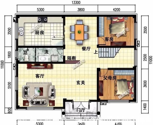 别墅|2栋宽13米左右的农村别墅,第一栋造价23万,第二栋带柴火房
