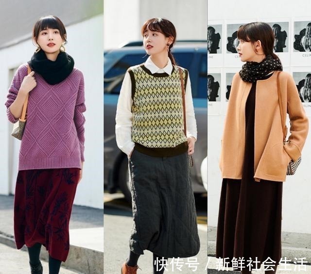 穿搭 秋冬季轻熟风穿搭示范,休闲中带点文艺范,适合20岁女生穿着!
