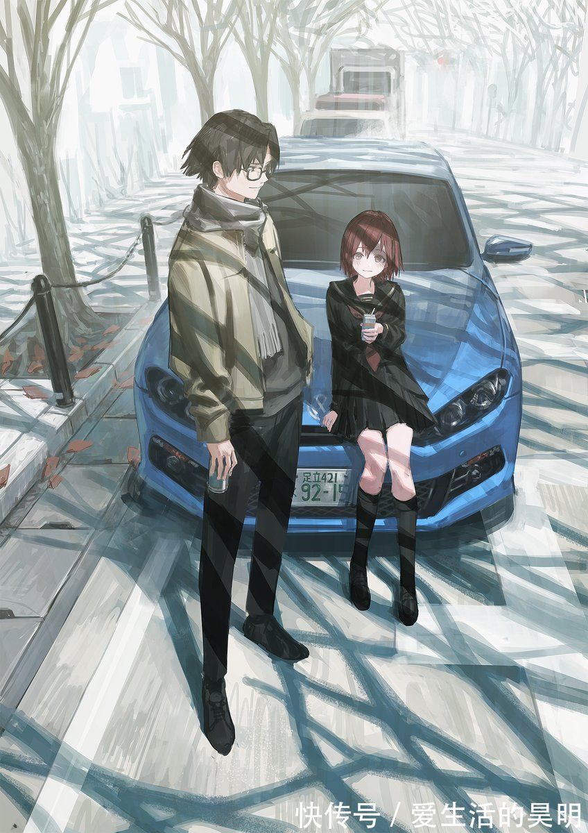 插画|故事感爆棚的动漫人物插画,画面很通透,氛围极佳